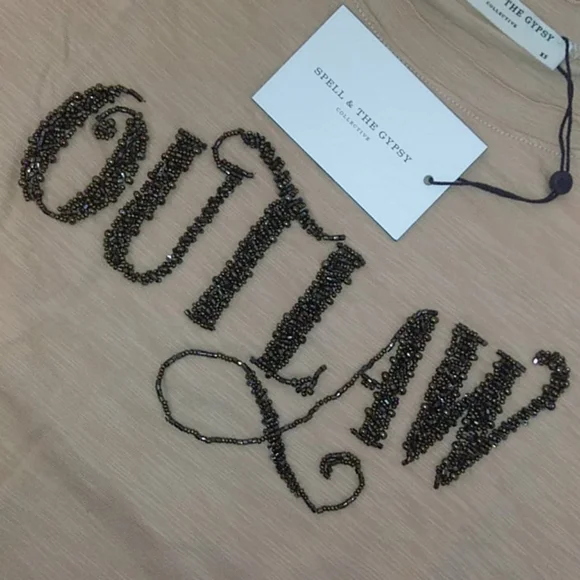 Outlaw Sloppy Joe Sweater Honey S Spell Designs Pullover Tee - Picture 14 of 16